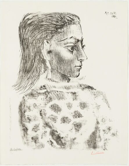 Pablo Picasso, ‘Bust with Check-Cloth Bodice - Jacqueline ’, 1957