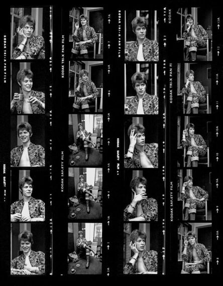 Barrie Wentzell, ‘David Bowie Contact Sheet Print’, 1972