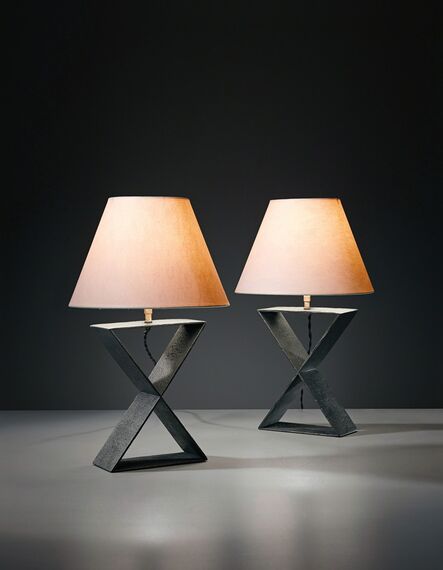 Jean-Michel Frank, ‘Pair of "X" table lamps, from the Hotel Horizonte, Mar del Plata’, ca. 1940