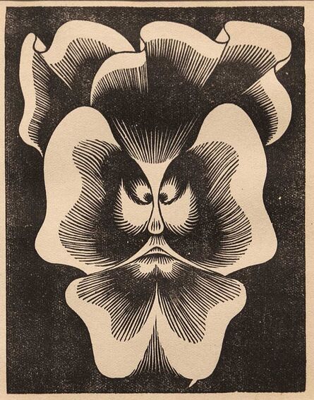 M. C. Escher, ‘Pansy, from Flor de Pascua’, ca. 1921