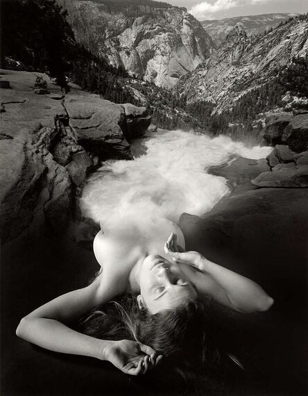 Jerry Uelsmann, ‘Untitled, 1987 (Waterfall Figure Yosemite)’, 1987