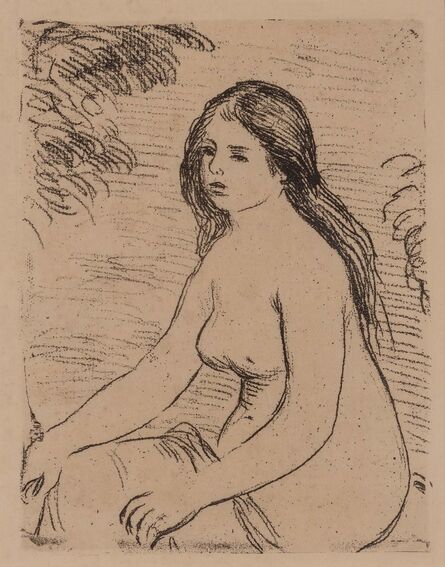 Pierre-Auguste Renoir, ‘Femme Nue Assise (Delteil 12)’, 1906