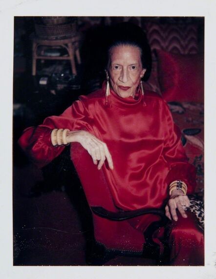 Andy Warhol, ‘Diana Vreeland in red dress’, 1983