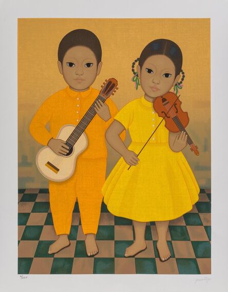 Gustavo Montoya, ‘Muñeca and Instrumentos, from Niños Mexicanos (two works)’, 1985