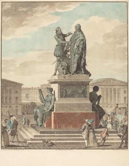 Jean-François Janinet after Jean-Michel Moreau, ‘Projet d'un monument a ériger pour le roi’, 1790