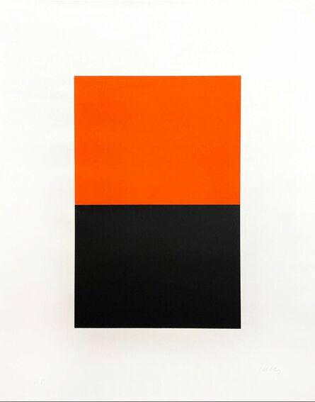Ellsworth Kelly, ‘Untitled (Orange/Black)’, 1972