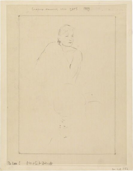 Mary Cassatt, ‘Sketch for "Young Girl Fixing Her Hair"’, ca. 1889
