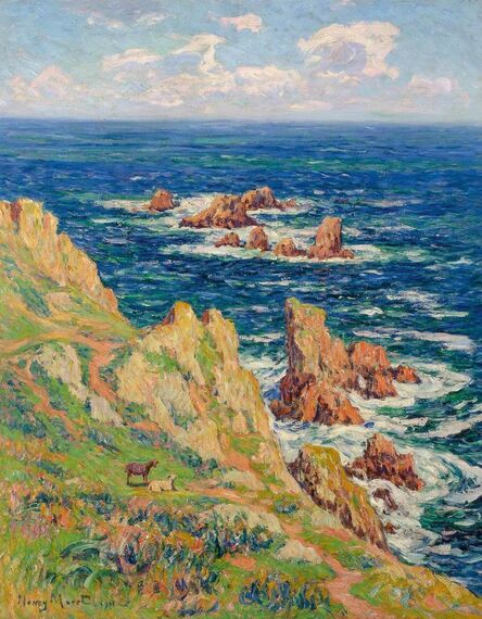 Henry Moret, ‘Rochers de Penharn Baie de Douarnenez,’, 1911