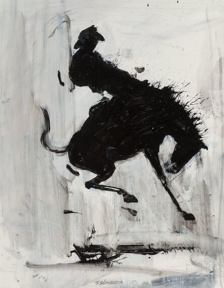 Richard Hambleton, ‘Horse and Rider (Grey Wash)’, 2003