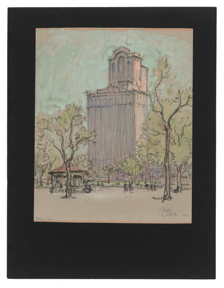 Jules Andre Smith, ‘A View of Battery Park with the Whitehall Buildings (1904 and 1910)’, 1916