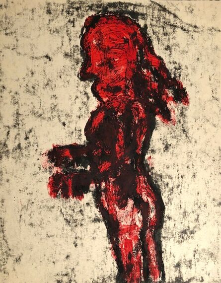 Michel Nedjar, ‘Untitled (Femme Rouge) - Belleville period’, 1988