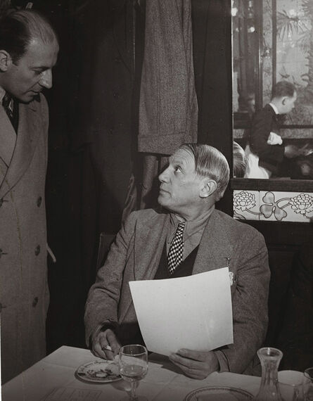 Brassaï, ‘Picasso at the Brasserie Lipp with Pierre Matisse’, 1939/1960c
