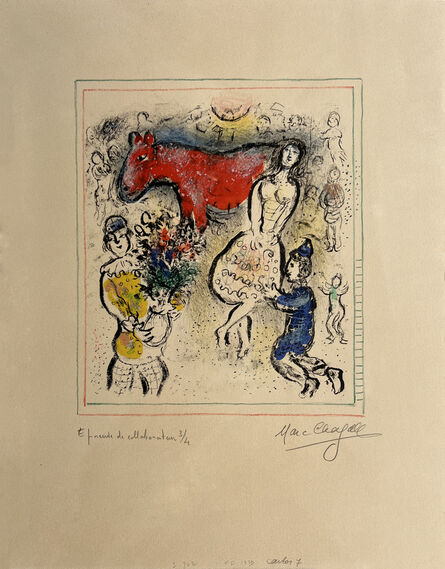 Marc Chagall, ‘Le petit cheval rouge’, 1975