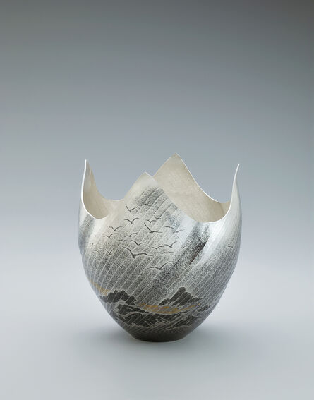 Osumi Yukie, ‘Silver Vase Araiso (Rough Shore)’, 2020