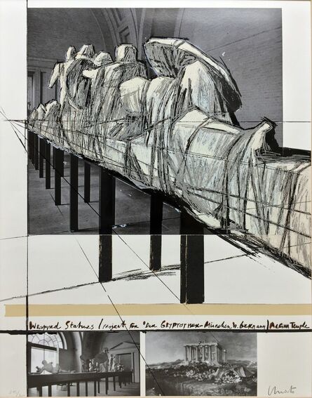 Christo and Jeanne-Claude, ‘Wrapped Statues (Project for Der Glyptotek in Munich Aegean Temple)’, 1988
