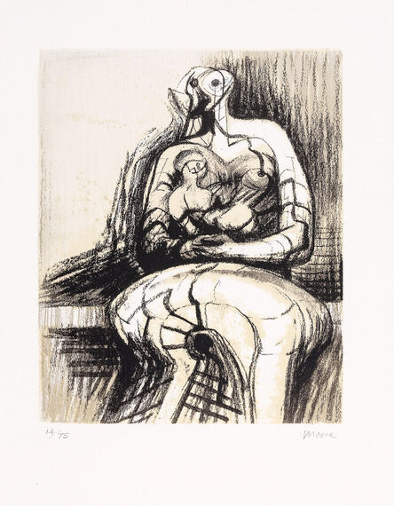 Henry Moore, ‘Seated mother and child’, 1977