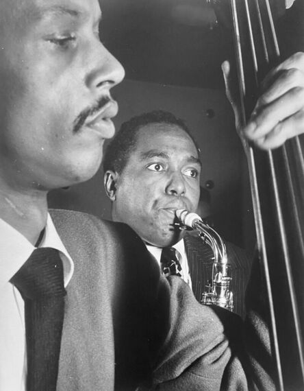 William Gottlieb, ‘Charlie Parker and Tommy Potter’, 1947