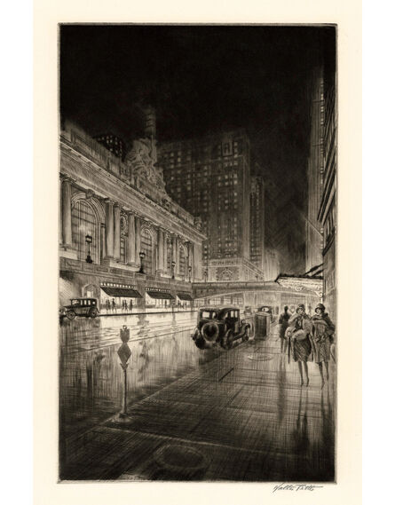 Walter Tittle, ‘Grand Central, Night’, 1920