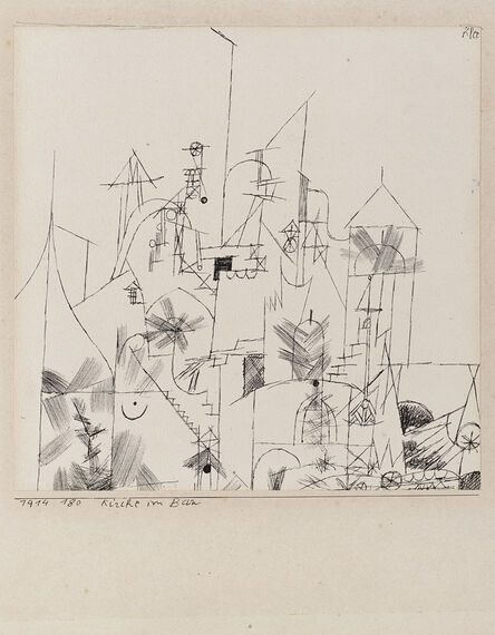 Paul Klee, ‘Kirche im Bau’, 1914