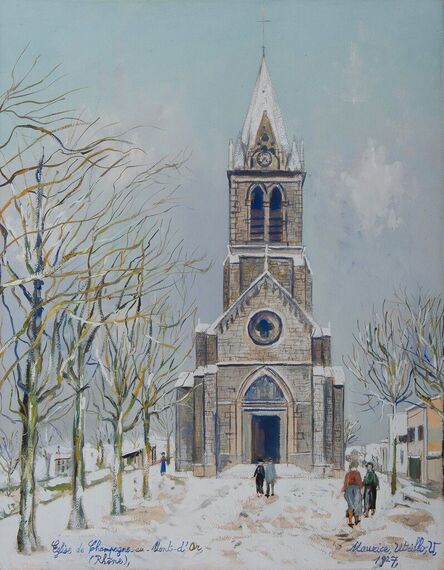 Maurice Utrillo, ‘Eglise de Champagne-au-Mont-d'Or (Rhône)’, 1927