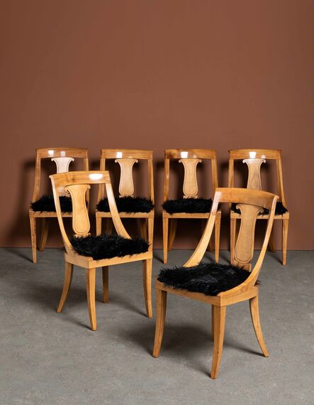 Studio B.B.P.R. Gianluigi Banfi, ‘Six chairs’, vers 1940