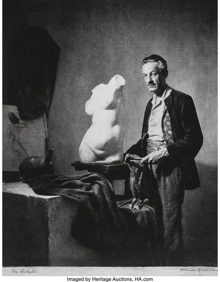 William Mortensen, ‘The Sculptor (Ray Fox Marsh)’, 1938
