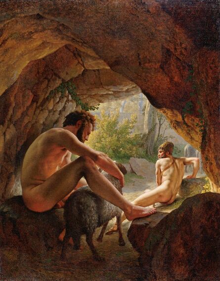Christoffer Wilhelm Eckersberg, ‘Ulysses fleeing the Cave of Polyphemus’, 1812
