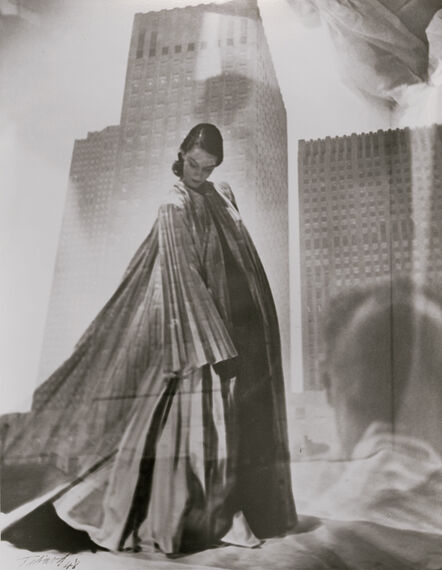 Maurice Tabard, ‘Double Exposure of Fashion Model and Buildings/Man’, 1948/1970s