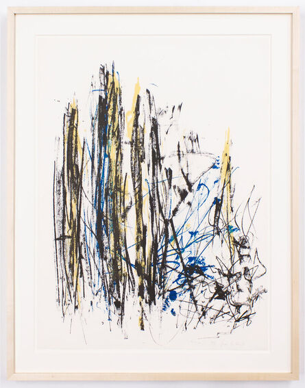 Joan Mitchell, ‘Arbres (Black, Yellow, and Blue)’, 1991-1992
