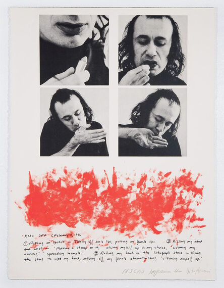 Vito Acconci, ‘Kiss Off’, 1971