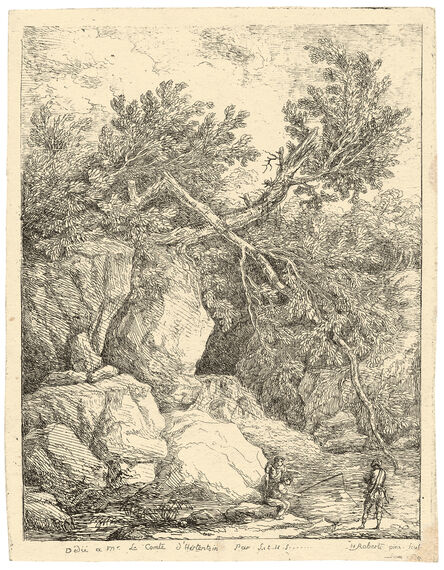 Hubert Robert, ‘Landscape with Fallen Tree’, 1764