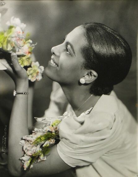 James Van Der Zee, ‘Lady with Two Corsages’, 1935