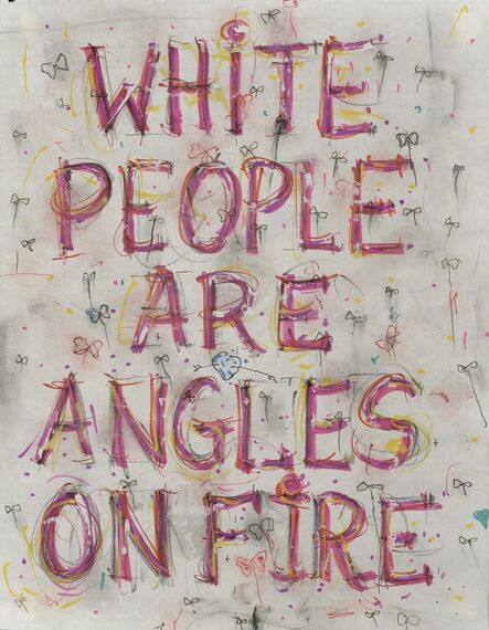 Pope.L, ‘Skin Set Drawing: White People Are Angles On Fire’, 2004