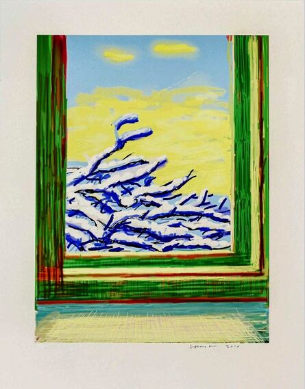David Hockney, ‘My Window - iPad drawing ‘No. 610', 23rd December 2010’, 2019