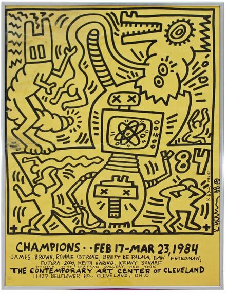 Keith Haring, ‘Champions 1984 (Hand signed by Keith Haring)’, 1988