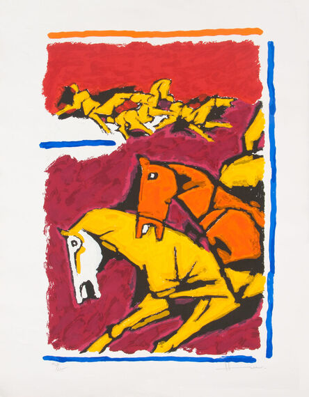 Maqbool Fida Husain, ‘Horse - IV’, 2000