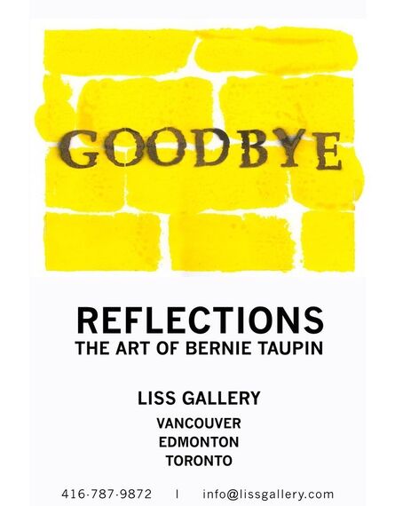 Bernie Taupin, ‘Reflections, 2019 Exhibition Poster for Bernie Taupin’, 2019