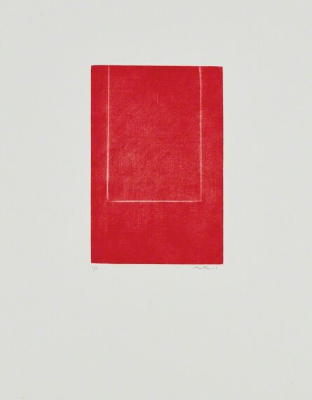 Robert Motherwell, ‘Mezzotint in Crimson’, 1969