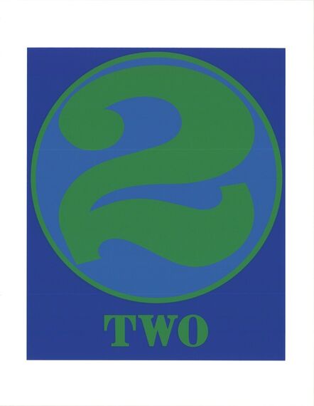 Robert Indiana, ‘Number Two Green and Blue’, 1997