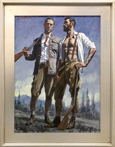 Mark Beard, ‘Two Hunters, One Wearing Suspenders’, n.d.