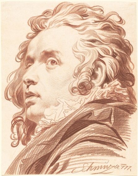Jacob Matthias Schmutzer, ‘A Young Man with Flowing Hair’, 1777