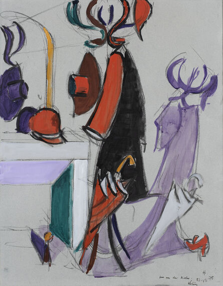 Jean Hélion, ‘Perroquet au miroir’, 1975