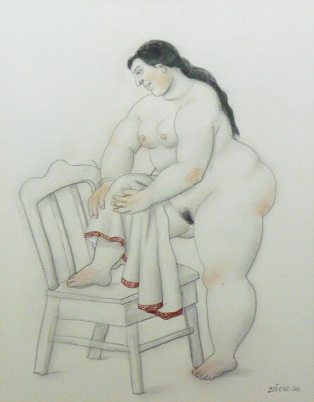 Fernando Botero, ‘Donna che si asciuga (Woman drying herself) ’, 2006
