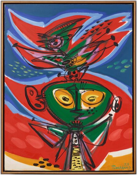Anton Rooskens, ‘Figure and bird’, 1973