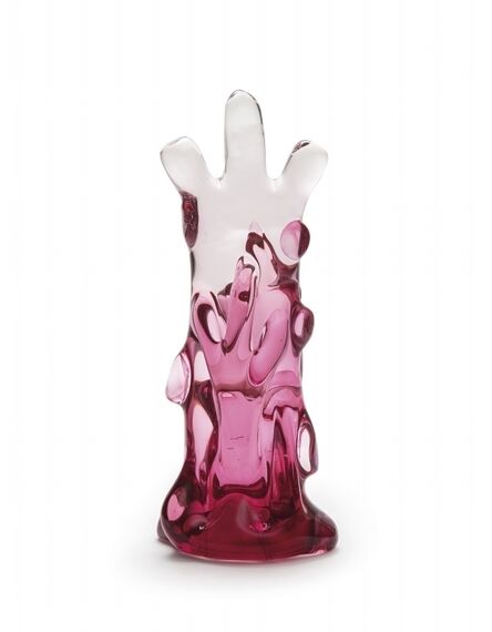 STUDIO BERENGO, ‘A sculpture in submerged ruby glass and crystal exemplary 1/6’, 1998