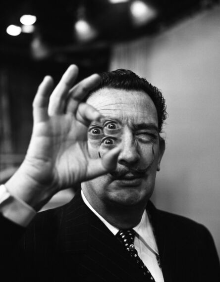 Philippe Halsman, ‘Dali with lens, backstage at the CBS Morning Show, NYC’, 1956