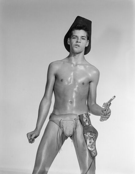 Bob Mizer, ‘Jerry Byron Mayberry (with toy pistol), Los Angeles’, 1962