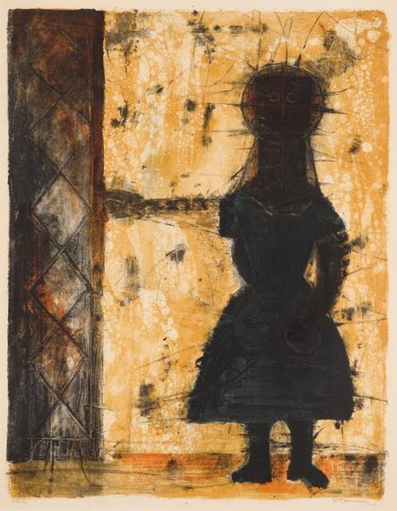 Rufino Tamayo, ‘Niña a la puerta’, ca. 1960