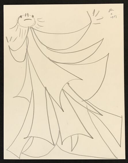 Jean Cocteau, ‘Figure in Costume’, 1955