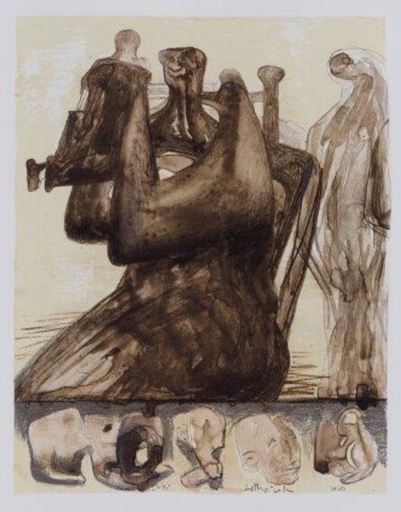Henry Moore, ‘Mother and Child with Border Design [C.433]’, 1976